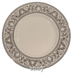 Wedgwood Dolphins Set of (12) 9 Salad Plates Bone China England Platinum Trim