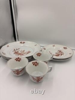 Wedgwood England Chantecler Rooster Bone China VTG 10 Piece Set Service for 4