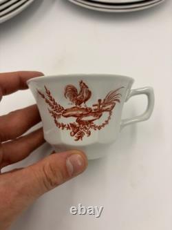 Wedgwood England Chantecler Rooster Bone China VTG 10 Piece Set Service for 4