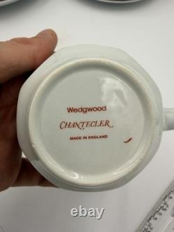 Wedgwood England Chantecler Rooster Bone China VTG 10 Piece Set Service for 4