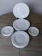 Wedgwood England Dinnerware Set Service for 6 24 Pieces White Plates