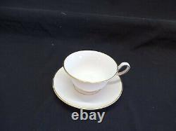 Wedgwood England Gloucester Set of 7 Cups and 8 Saucers -Gold trim, Bone China