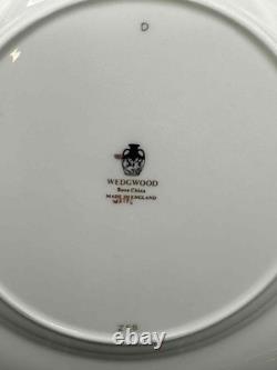 Wedgwood England W2376 Blue Gold 8 Salad Plates Set of 4 Bone China