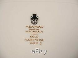 Wedgwood FLORENTINE GOLD Bone China Dinner set for 8 England W4219 Bone China