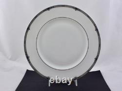 Wedgwood Fine Bone China Amherst (platinum Trim) 5 Piece Place Setting Mint