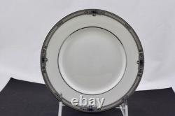 Wedgwood Fine Bone China Amherst (platinum Trim) 5 Piece Place Setting Mint