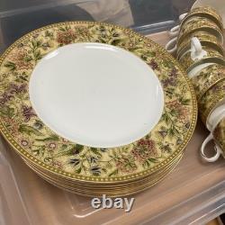 Wedgwood Floral Set, Made in England Bone China 1997