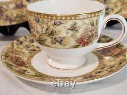 Wedgwood Floral Tapestry 4 Piece Place Setting Made in England Bone China Unused