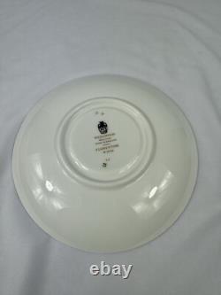 Wedgwood Florentine Marine Blue Set of 12 Tea Cups & Saucers Fine Bone China