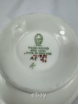 Wedgwood Florentine Marine Blue Set of 12 Tea Cups & Saucers Fine Bone China