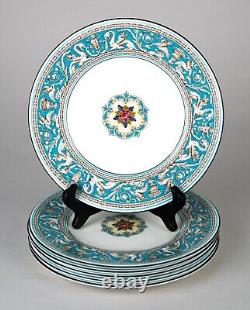 Wedgwood Florentine Turquoise Salad Plates Set of 6 Vintage England