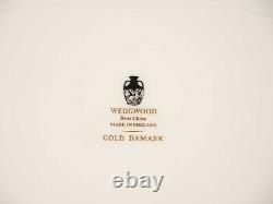 Wedgwood GOLD DAMASK Dinner set for 8 Gold Salad Bread Plate Bone China England