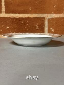 Wedgwood Gold Florentine 8 Soup Bowls Bone China England Set of 4