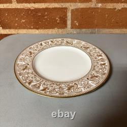 Wedgwood Gold Florentine Dinner Plates 11 Bone China England Set of 4