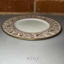Wedgwood Gold Florentine Dinner Plates 11 Bone China England Set of 4