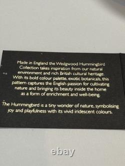 Wedgwood Hummingbird Tea Cup & Saucer Blue Dinnerware England New With Box Lot 2