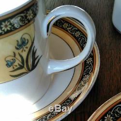 Wedgwood INDIA Cup & Saucer SET of 2 Pair Made in England Bone China Tableware