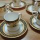Wedgwood INDIA Cup & Saucer SET of 5 Pair Made in England Bone China Tableware