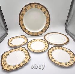 Wedgwood India Bone China Serving Platter Round Oval Accent Plate Lot of 6 EUC