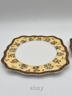 Wedgwood India Bone China Serving Platter Round Oval Accent Plate Lot of 6 EUC