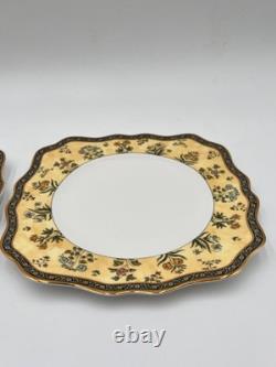 Wedgwood India Bone China Serving Platter Round Oval Accent Plate Lot of 6 EUC