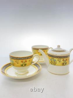 Wedgwood India Teapot Cup & Saucer 3 Piece Set Bone China England