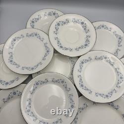 Wedgwood Josephine Bone China Set 11 Pieces Dinner Plates Saucers England Blue