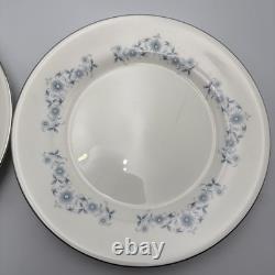 Wedgwood Josephine Bone China Set 11 Pieces Dinner Plates Saucers England Blue