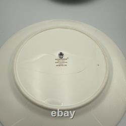 Wedgwood Josephine Bone China Set 11 Pieces Dinner Plates Saucers England Blue Wedgwood Josephine Bone China Set 11 Pieces Dinner Plates Saucers England Blue