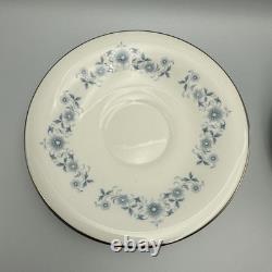 Wedgwood Josephine Bone China Set 11 Pieces Dinner Plates Saucers England Blue