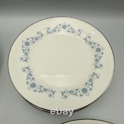 Wedgwood Josephine Bone China Set 11 Pieces Dinner Plates Saucers England Blue