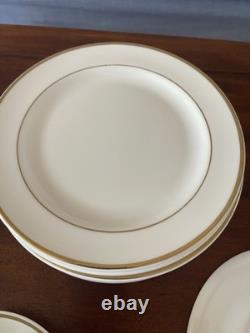 Wedgwood Metallised Bone China 48pc Dinner Set for 8 Gold Trim England 1979