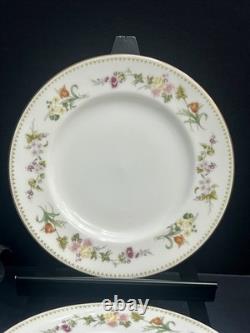 Wedgwood Mirabelle Bone China 12pc Set Gold Trim In Factory Sleeves Mint England