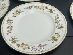 Wedgwood Mirabelle Bone China 12pc Set Gold Trim In Factory Sleeves Mint England