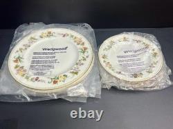 Wedgwood Mirabelle Bone China 12pc Set Gold Trim In Factory Sleeves Mint England