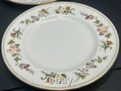 Wedgwood Mirabelle Bone China 12pc Set Gold Trim In Factory Sleeves Mint England