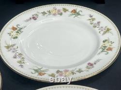 Wedgwood Mirabelle Bone China 12pc Set Gold Trim In Factory Sleeves Mint England