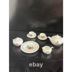 Wedgwood Peter Rabbit Miniature Tea Set Bone China England 1983 Beatrix Potter