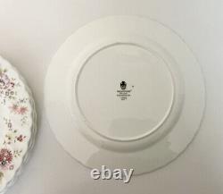 Wedgwood Posy Floral Dinner Plates Bone China England Set Of 4