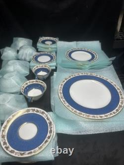 Wedgwood Powder Blue Whitehall bone china 51 pieces W3993 England