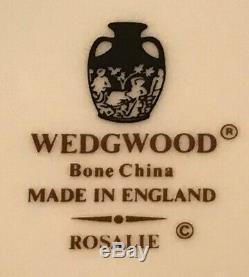 Wedgwood ROSALIE Bone China England 41-Piece Dinnerware Set Service for 6 EUC