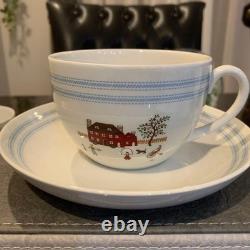 Wedgwood Ralph Lauren Sampler Cup & Saucer Pair Set Fine Bone China England