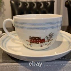 Wedgwood Ralph Lauren Sampler Cup & Saucer Pair Set Fine Bone China England