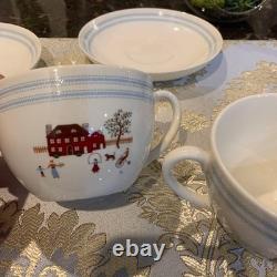 Wedgwood Ralph Lauren Sampler Cup & Saucer Pair Set Fine Bone China England