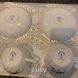 Wedgwood Ralph Lauren Sampler Cup & Saucer Pair Set Fine Bone China England