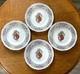 Wedgwood Royal Madrigal bone china 8 in. Salad plates SET of 4 Made in England