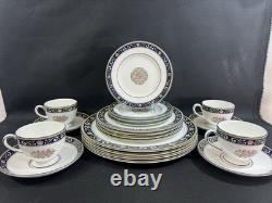 Wedgwood Runnymede Bone China(Set of 4)5 Pc Place Setting1st Quality20 Piece