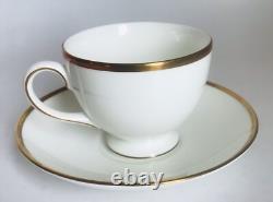 Wedgwood Set Bone China Made In England Cup Saucer Dessert Plate. White Gold