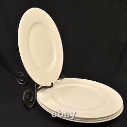 Wedgwood Set of 4 Dinner Plates 10 3/4 White Bone China No Trim 1962+ England