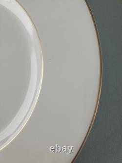 Wedgwood Set of 6 Gloucester Dinner Plates 10 3/4 Gold Rim Bone China Excellent